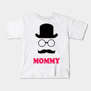 Mommy - Little Man Mustache Kids T-Shirt